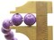 40 9mm to 10mm Round Purple Dyed Howlite Gemstone Beads